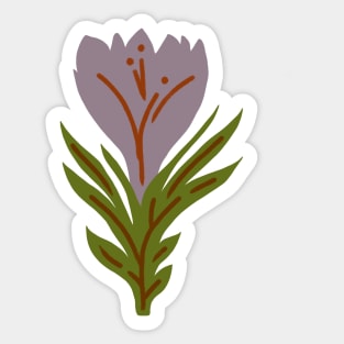 Bloom Upward || Retro Flower Sticker